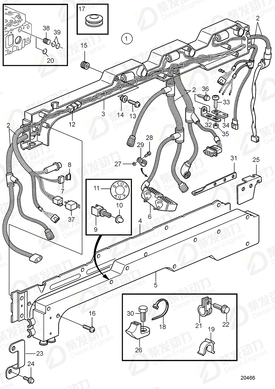 volvo penta Retainer 1578046 Drawing volvo penta Retainer 1578046 Drawing